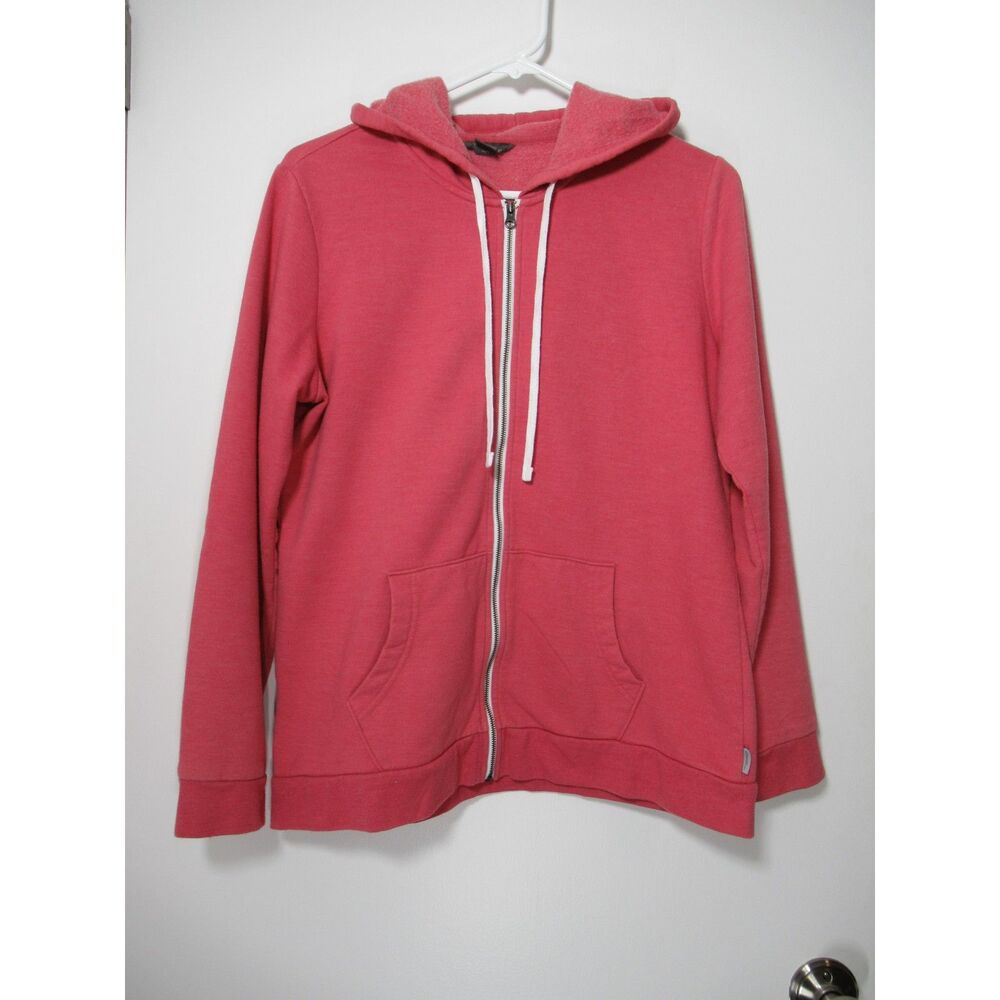 Eddie Bauer Women’s Medium Coral Full Zip Fleece Lined Hoodie